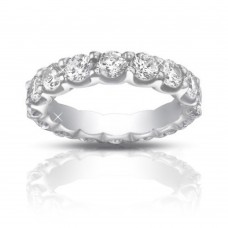 4.00 Ct Ladies Round Cut Diamond Eternity Wedding Band Ring 4.00 Ct Ladies Round Cut Diamond Eternity Wedding Band Ring